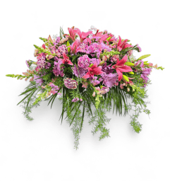Sweet Tribute Headstone Spray. An arrangement by Appleblossoms.