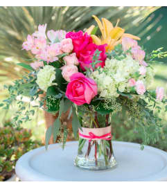 Blush Life Bouquet. An arrangement by Flower Trends Florists.