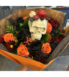 Skull Bloom Bouquet. An arrangement by Rose Flowers.