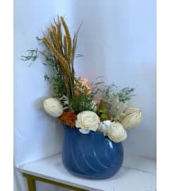 Rustic Blues - Dried Bouquet. An arrangement by Roma James Gifts.