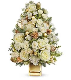 Luxe Winter Tree. An arrangement by Jennifer's Flowers and Gifts.