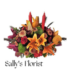 Sally's Grateful Gatherings. An arrangement by Tim's Florist and Garden.