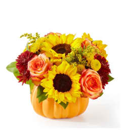 Golden Gourd. An arrangement by Fendley Florists.