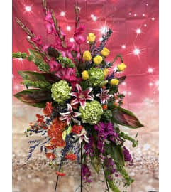 Radiant Garden Bliss. An arrangement by Flowers by Neil.