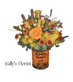 Sally's Fall Farmer Fresh Flowers. An arrangement by Prime Florist.