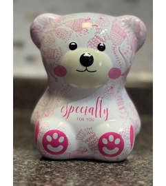 Teddy with cookies gift 2. An arrangement by Flamingo Floral and Gifts.