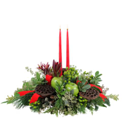 Christmas Spice Centerpiece. An arrangement by Deer Valley Florist and Flower Delivery.