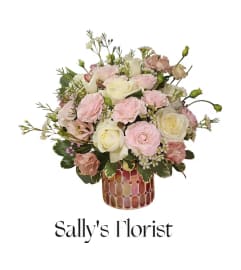 Sally's Sweet Pink. An arrangement by Tim's Florist and Garden.