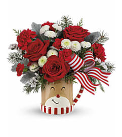 Teleflora's Send A Hug 'Oh Deer'Mug Arrangemant. An arrangement by Nicol Florist. Teleflora's Send A Hug 'Oh Deer'Mug Arrangemant. An arrangement by Nicol Florist.