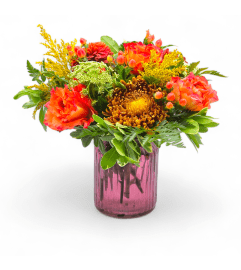 Autumn Radiance Vase. An arrangement by Appleblossoms.