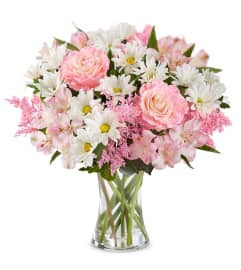 Florist Choice New Baby Girl Arrangement. An arrangement by Floral Fantasy. Florist Choice New Baby Girl Arrangement. An arrangement by Floral Fantasy.