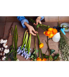 Florist Choice Mixed Flowers Boquet. An arrangement by Love Story Florist.