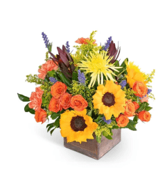 Autumn Sky. An arrangement by The Flower Shop of Lake Charles.