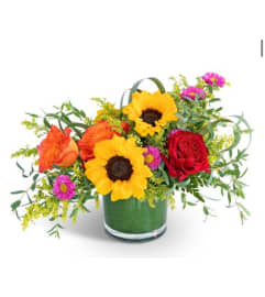 Sedona Sunshine. An arrangement by The Flower Shop of Lake Charles.