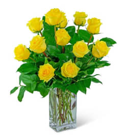 Yellow Roses. An arrangement by The Flower Shop of Lake Charles.