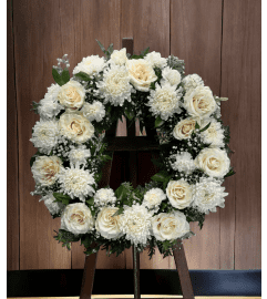 Loving Thoughts - Wreath. An arrangement by Brooklin Floral and Garden Shoppe Inc..