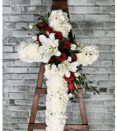 Elegant Blooms of Comfort Cross. An arrangement by Brooklin Floral and Garden Shoppe Inc..