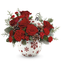Sparkle All The Way Bouquet. An arrangement by Fendley Florists.