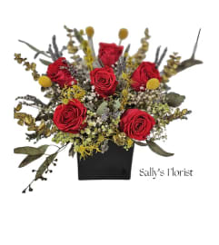 Sally's Preserved Eternal Love Blooms. An arrangement by Triple A Florist - Burnaby.