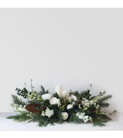 Foraged floral Classic Holiday. An arrangement by Foraged Floral of Cape Cod.