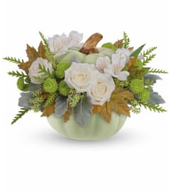 Serenity Sage Bouquet (Teleflora). An arrangement by North Liberty Flower Shop.