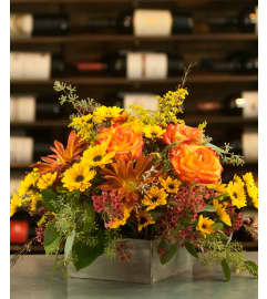 Sunshine and Spice Bouquet. An arrangement by Dupree's Root 88 Garden Center and Florist.