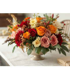 Harvest Bloom Symphony. An arrangement by L and J Blooms.