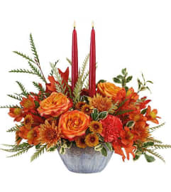 Thanksgiving Glory. An arrangement by New Britain Flower Shop.