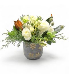 Frosty Blooms Delight. An arrangement by Appleblossoms.