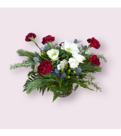 Evergreen Glow. An arrangement by Lilac and Honey Floral Design Studio.