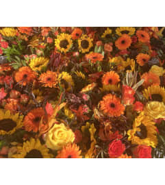 Fall Centerpiece. An arrangement by Renton Flower Shop.