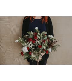 Winter Wild Flowers Bouquet. An arrangement by Canmore Flowers by Alpine Blooms.