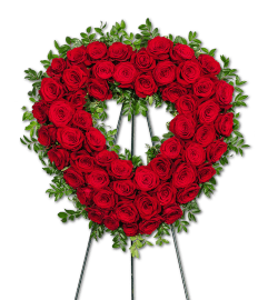 Everlasting Beauty Heart. An arrangement by The Flower Shop of Lake Charles.
