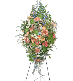 Meadow of Memories Standing Spray. An arrangement by The Flower Shop of Lake Charles.