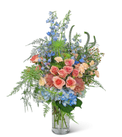 Peaceful Meadow. An arrangement by The Flower Shop of Lake Charles.