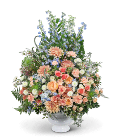 Meadow of Memories Urn. An arrangement by The Flower Shop of Lake Charles.
