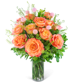 One Dozen Free Spirit Rose Symphony. An arrangement by The Flower Shop of Lake Charles.