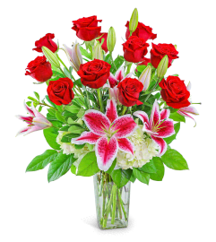 Enchanting Dozen. An arrangement by The Flower Shop of Lake Charles.