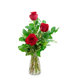 Red Roses (3). An arrangement by The Flower Shop of Lake Charles.