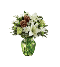 Holiday Bliss Bouquet. An arrangement by Shalimar Flower Shop.