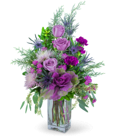 Frosted Kale Forest. An arrangement by The Flower Shop of Lake Charles.
