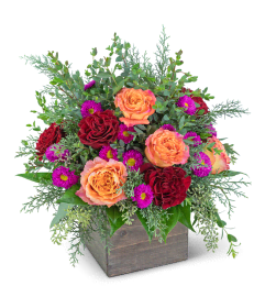 Hearth at Home. An arrangement by The Flower Shop of Lake Charles.