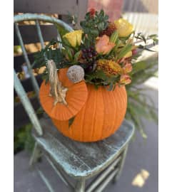 Pumpkin Spice Bouquet. An arrangement by The Flower Box Florist.
