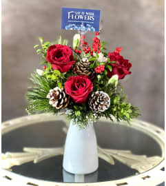 A Merry Little Christmas. An arrangement by Say It With Flowers.