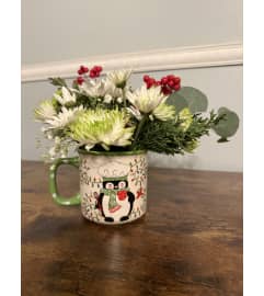 Cheerful Winter Blooms. An arrangement by Kelly Ann's Floral.