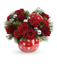 Christmas Ornament. An arrangement by Tallevast Florist.