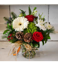 Holiday Country Jar Collection. An arrangement by Avenue Florist.