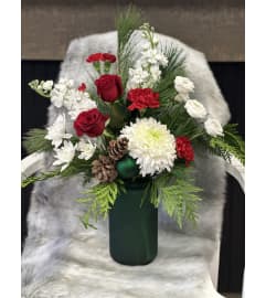 Festive Holiday. An arrangement by Very's Flowers.