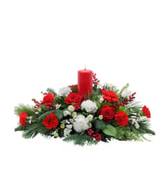 Candy Cane Symphony. An arrangement by Weaver the Florist and Gifts.