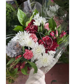 Festive Holiday/Christmas Bouquet. An arrangement by KW Flowers.